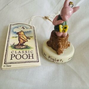 Disney Pooh Series Porcelain Piglet Ornament New
